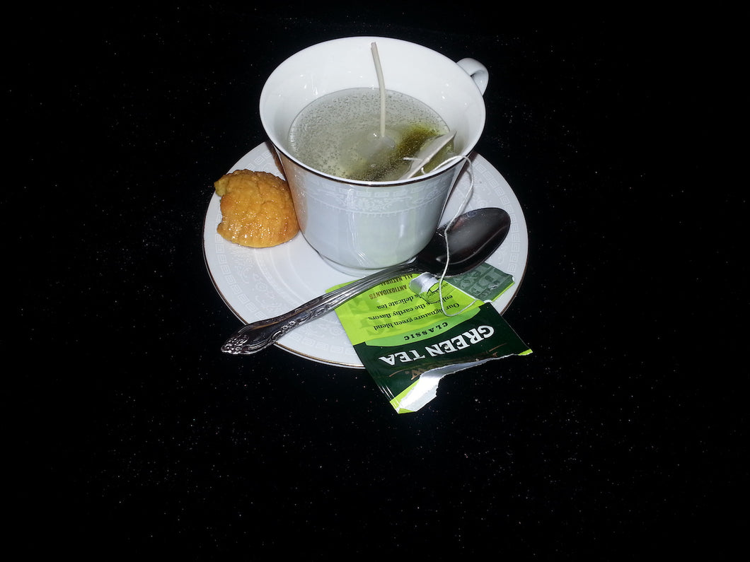 Green Tea Teacup Candle 2