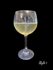 Champagne Toast Wine Glass Candle